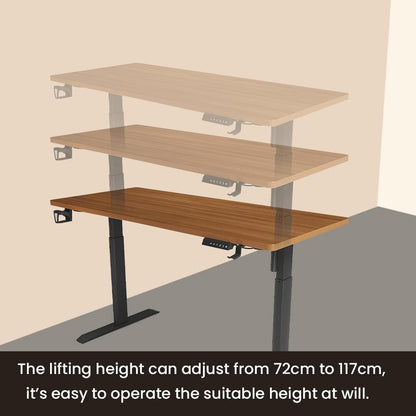 The Better Home Electric Standing Desk: Adjustable Height, Ergonomic Design, Smart Controls, Sturdy, Cable Management.