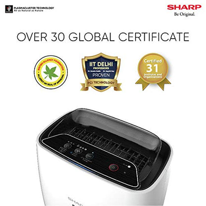 SHARP Room Air Purifier Fp-J40M-W With Plasmacluster Ion Technology