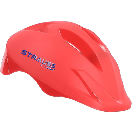 STRAUSS Orion Cycling Helmet, Adjustable, Lightweight, Superior Ventilation, Ideal for Adults & Kids, Red Matte, Small