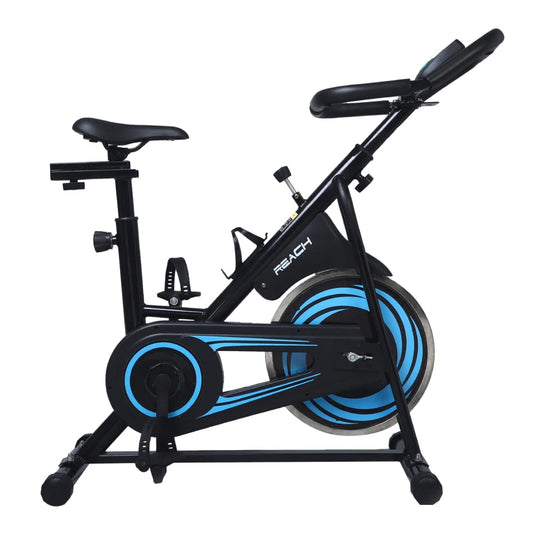 Reach Vision MII Spin Bike, 6.5 Kg Flywheel, Adjustable Resistance, LCD Monitor, Home Gym, Max User Weight 110kg