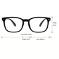 Reading Glasses with Blue Light Filter - Matt Black 0.5x - 4.0x