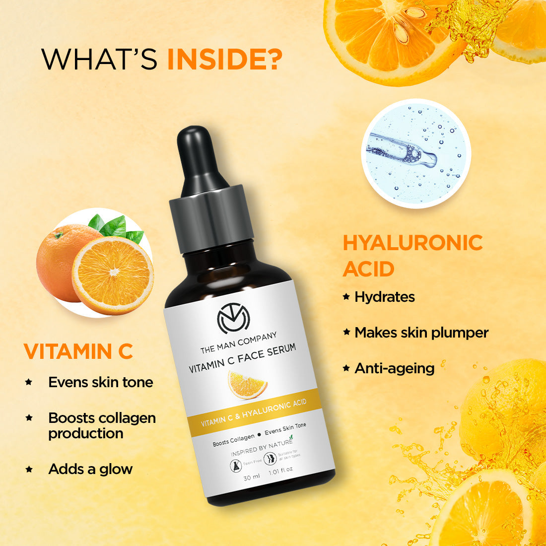 Vitamin C Face Serum  Vitamin C  Hyaluronic Acid