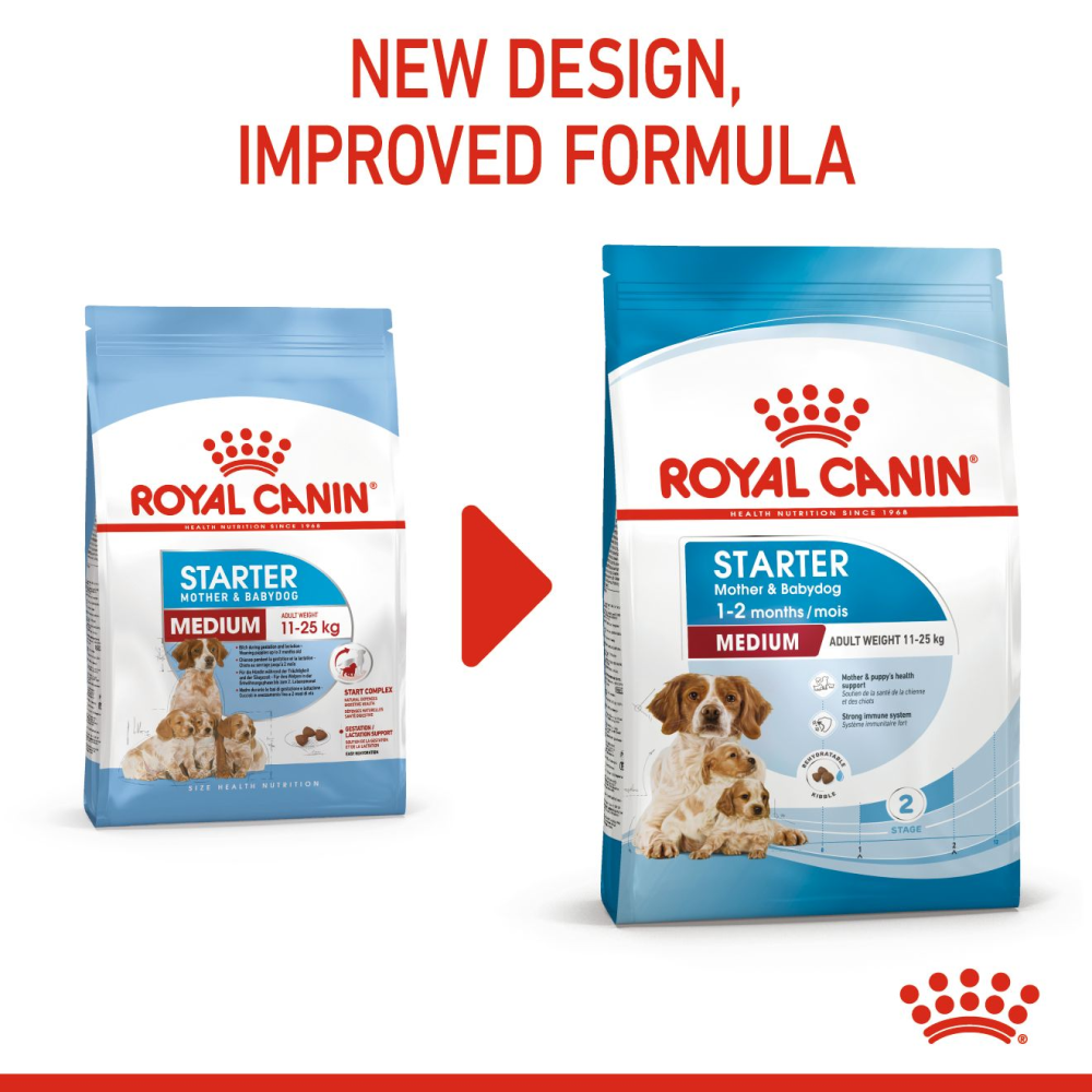 Royal Canin Medium Starter Dry Food for Medium Breed Dog and Puppies