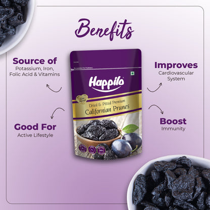 Happilo Premium Dried Californian Pitted Prunes