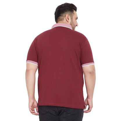 Men Plus Size Carlo Solid Polo Tshirt