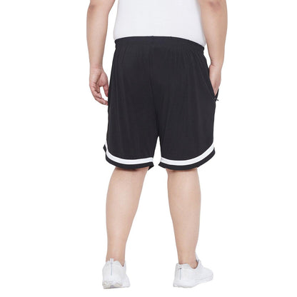 Men Plus Size Jesty Striped Shorts