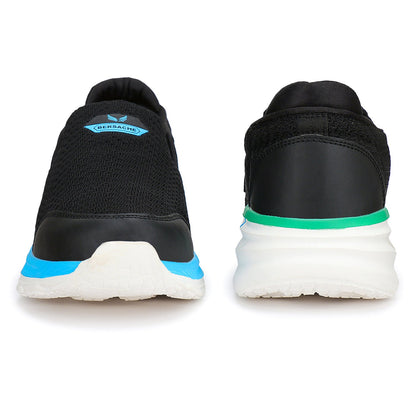 Bersache Lightweight Casual Sneaker Loafer Walking Shoes For Men9083-Black