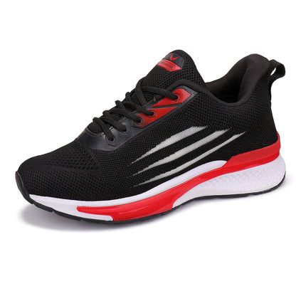 Bersache Lightweight Sports Running Shoes For Men Black-9060