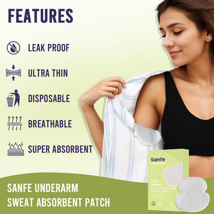 Underarm Sweat Absorbent Patch - 5 pairs