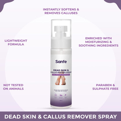 Sanfe Dead Skin  Callus Remover Spray - 100ml