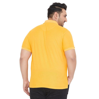 Men Plus Size Bbsie-Y Solid Polo Tshirt