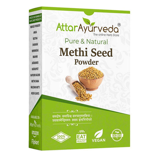 Attar Ayurveda Methi Seed Powder For Hair Growth - 200 g  Fenugreek Powder