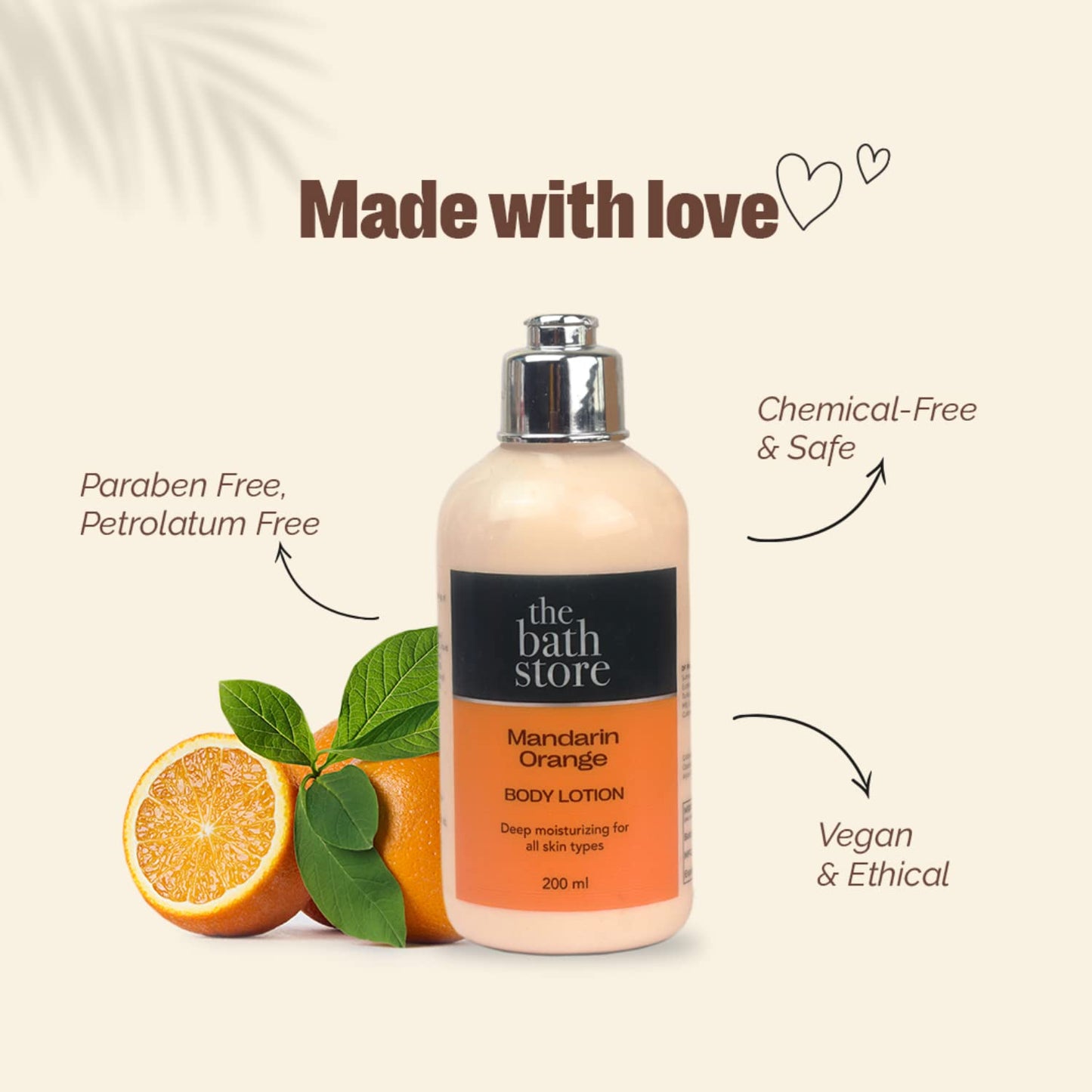 The Bath Store Mandarin Orange Body Lotion - Nourishing  Moisturizer  Smooth Skin 200ml