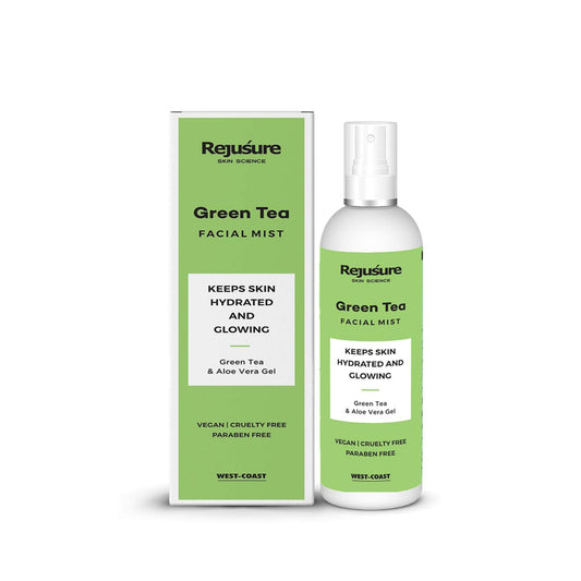 Rejusure Green Tea Facemist  Keeps Skin Hydrated  Glowing  100ml