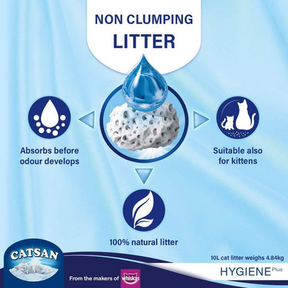 Catsan Hygiene PlusUnscented Non Clumping100 Natural Cat Litter