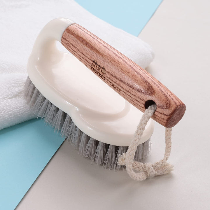 The Better Home Wooden Multi-Purpose Cleaning Brush for Kitchen, Bathroom, All Surfaces, Wet and Dry Tile Cleaner.