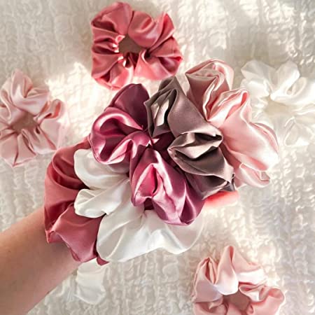 Pack of 5 Satin Scrunchies Multicolor