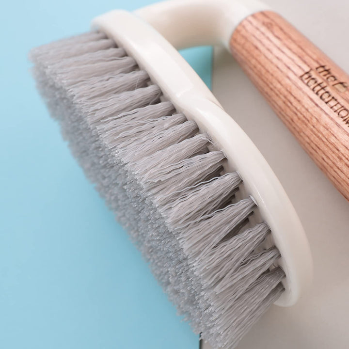 The Better Home Wooden Multi-Purpose Cleaning Brush for Kitchen, Bathroom, All Surfaces, Wet and Dry Tile Cleaner.