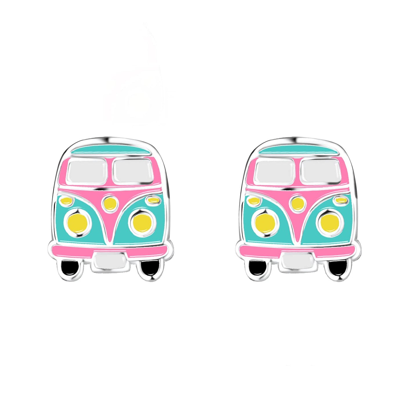Raajsi by Yellow Chimes 925 Sterling Silver Stud Earring for Girls  Kids Melbees Kids Collection Bus Designed Birthday Gift for Girls Kids  With Certificate of Authenticity  6 Month Warranty