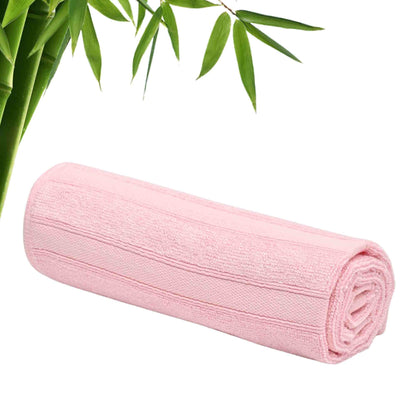 The Better Home 600GSM Bamboo Hand Towel, Anti-Odour, Anti-Bacterial, Ultra Absorbent, Quick Drying, for Men & Women, Pack of 1, Pink.