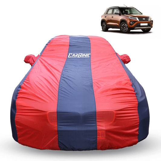 CarBinic Car Cover for Toyota Urban Cruiser 2022 Water Resistant Tested  Dustproof Custom FitUV Heat Resistant Outdoor ProtectionWith Triple Stitched Fully Elastic Surface  BlueRed With Pockets