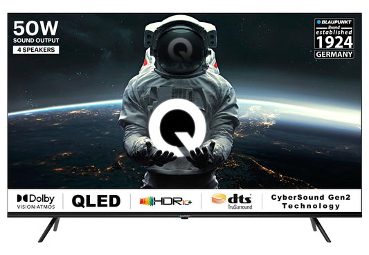 Blaupunkt 108 cm 43 inches Quantum Dot Series 4K Ultra HD QLED Google TV 43QD7050 Black