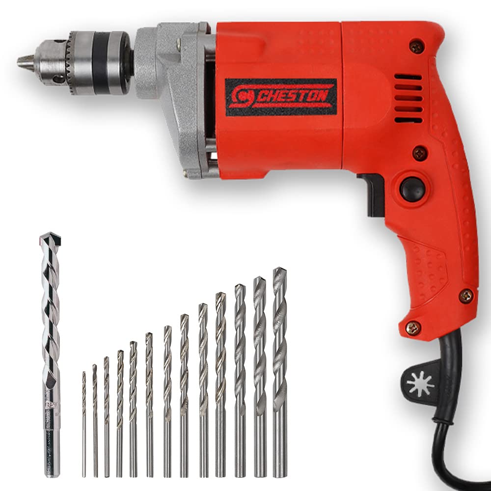 Cheston 10mm Drill Machine DRILL WITH 13HSS AND 1 WALL BIT