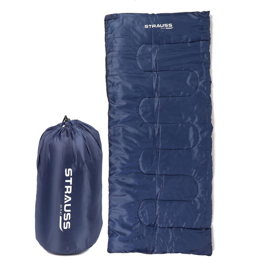 STRAUSS Camping Sleeping Bag 8C to -20C, for Summer, Spring, Winter. Lightweight, Portable, Ideal for Travel, Camping, Hiking, Trekking. For Adults, Kids.