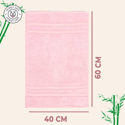 The Better Home 600GSM Bamboo Hand Towel, Anti-Odour, Anti-Bacterial, Ultra Absorbent, Quick Drying, for Men & Women, Pack of 1, Pink.