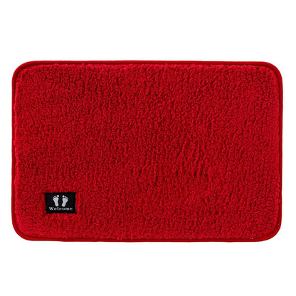 Kuber Industries Floor Mat, 40x60 cm, Red. Durable, easy to maintain, multi-utility for living room, bedroom, bathroom, kitchen, entrances.