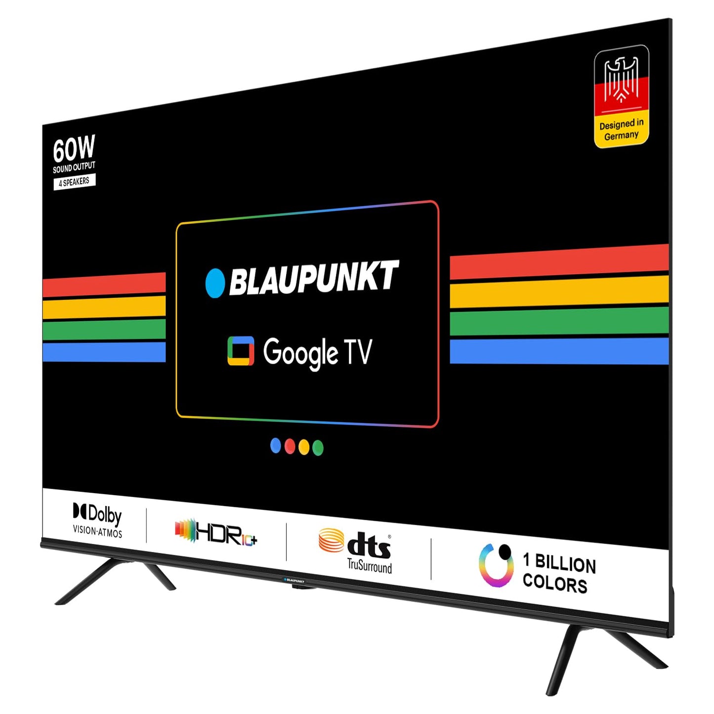 Blaupunkt 126 cm 50 inches Cyber Sound G2 series 4k Ultra HD LED Google TV 50CSGT7022 Black