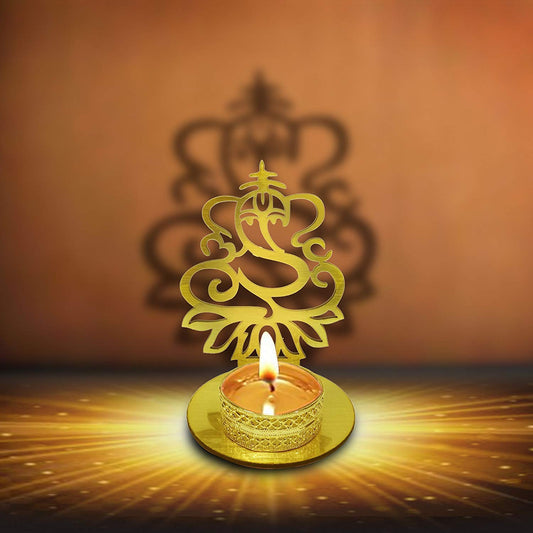 Handmade Lord Ganesha Shadow Diya