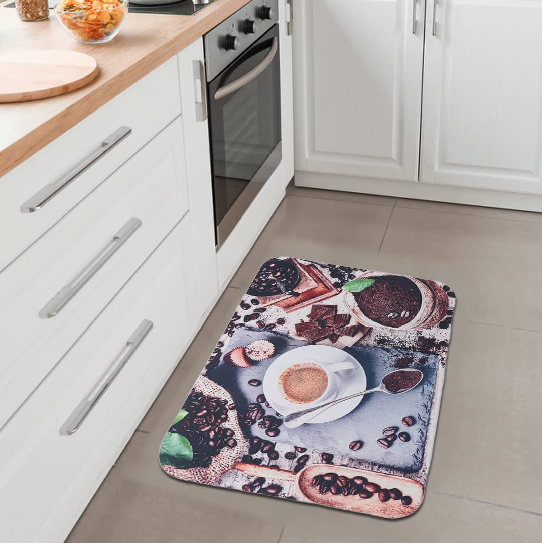 SAVYA HOME Kitchen Matskitchen Floor mat Kitchen drying mat 60 x 40 Anti-Skid Mat for Living RoomBathroomShowerBathtub matMultipurpose Mat Coffee