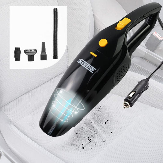 CHESTON Car Vacuum Cleaner 12V DC  Portable Handheld Interior Mini Vacuum for Car Seat Pet Hair  Multiple Uses  4.5m Cord HEPA Filter  4 Nozzle  Accessories  100W Power 3500 pa Suction
