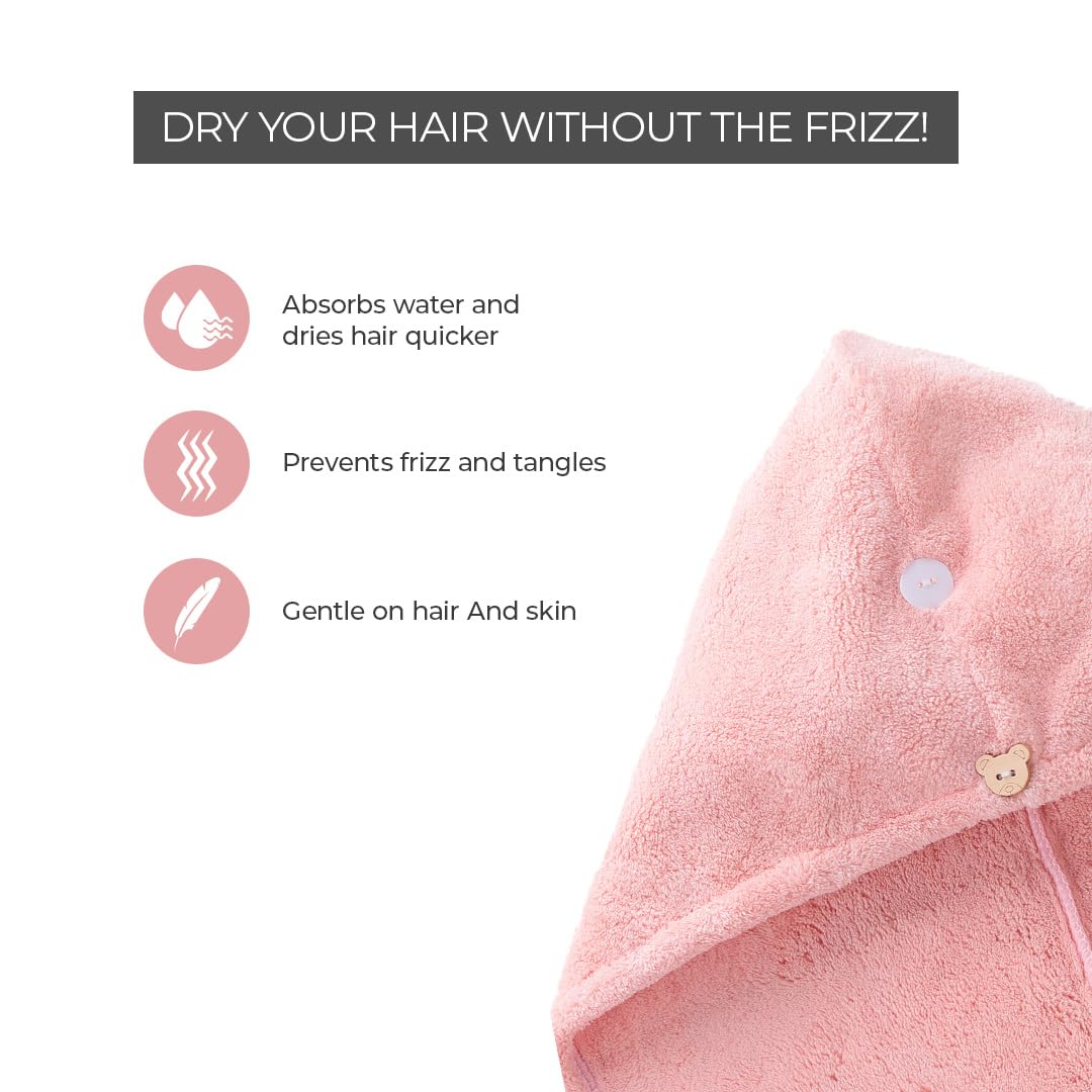 PROLIXR Microfiber Hair Towel Wrap Set: Quick Dry, Frizz-Free, Super Absorbent, Gentle on Hair and Skin, by Savio John Pereira.