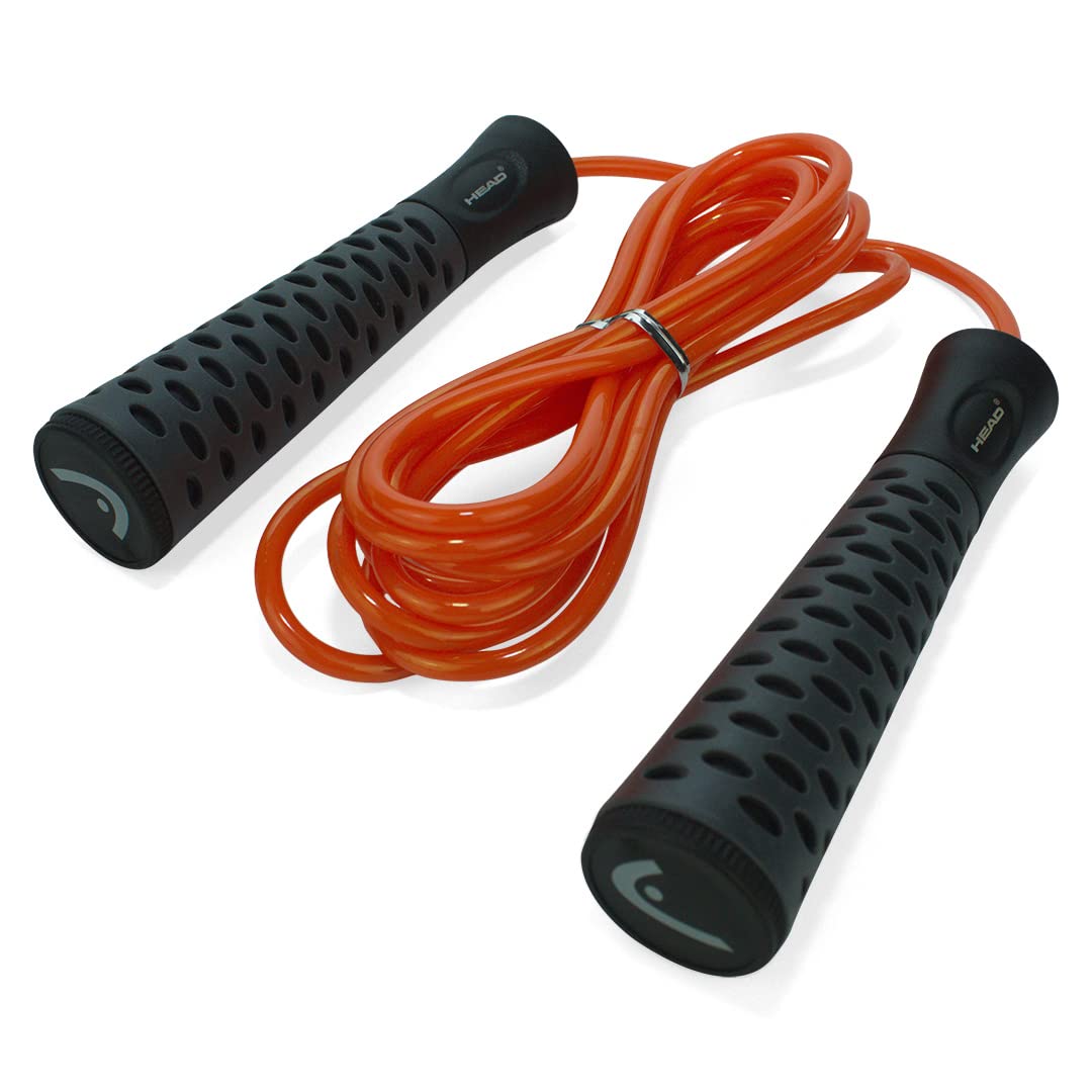 HEAD Speed Skipping Rope, Adjustable 290CM, ABS Material, for Men, Women, Kids, Gym, Fitness, Home Exercise - Red