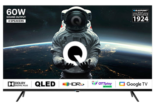 Blaupunkt 139 cm 55 inches Quantum Dot Series 4K Ultra HD QLED Google TV 55QD7020 Black