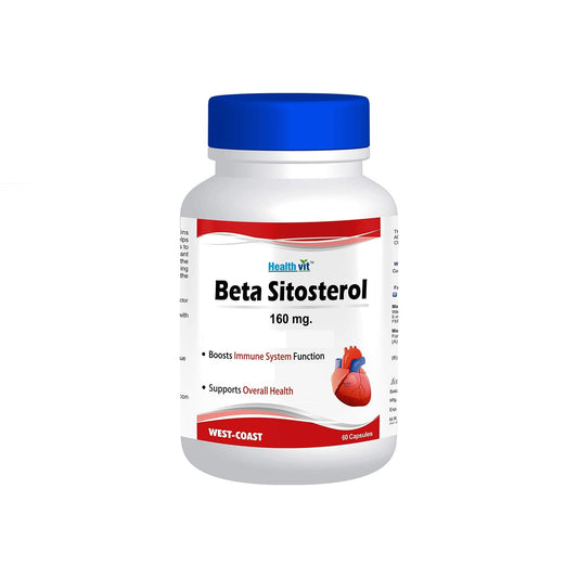 Healthvit Beta-Sitosterol 160mg From Plant Sterol Complex For Cardiovascular Health  Supports Cholesterol Level And Overall Health  60 Capsules