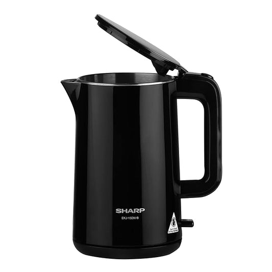 SHARP Electric Kettle 1.5 Liter I JAPAN QUALITY I Double Layered Stainless Steel Quick BoilingDry-Boil Protection I Auto Cut Function