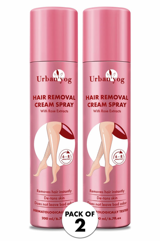Urban yog Hair Removal Cream Spray for Women  Painless Body Hair Removal Spray for legs hands underarm  back 400 ML