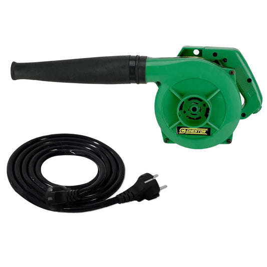 Cheston 500W 2 in 1 Air Blower and Vacuum Cleaner for Home 13000 rmin Copper Wiring Electric Blower Yellow  5 Meter Extension 2 Pin CordCapacity Upto 1000W Green