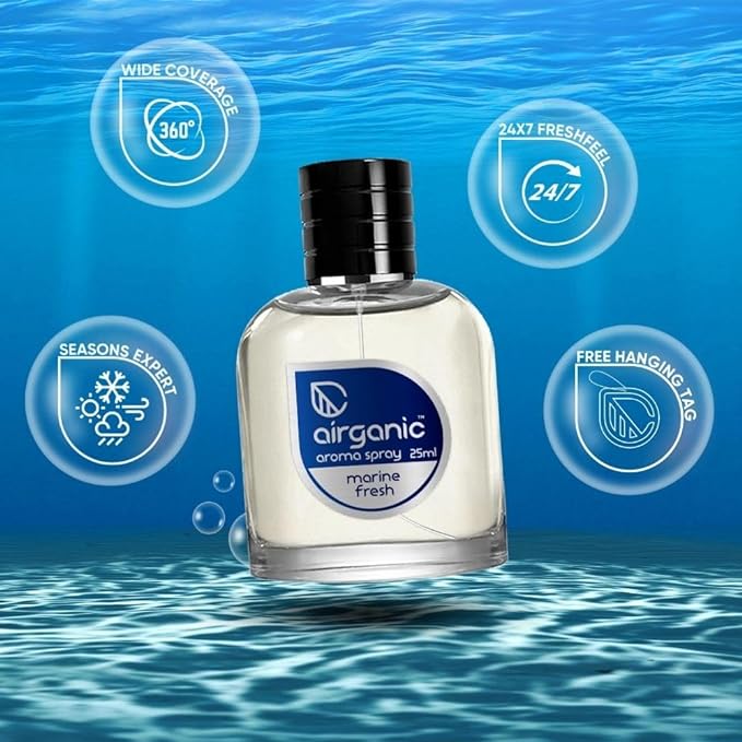 AIRGANIC Aroma Fine Spray Combo - Marine Fresh  Musk Blast - 25 ml