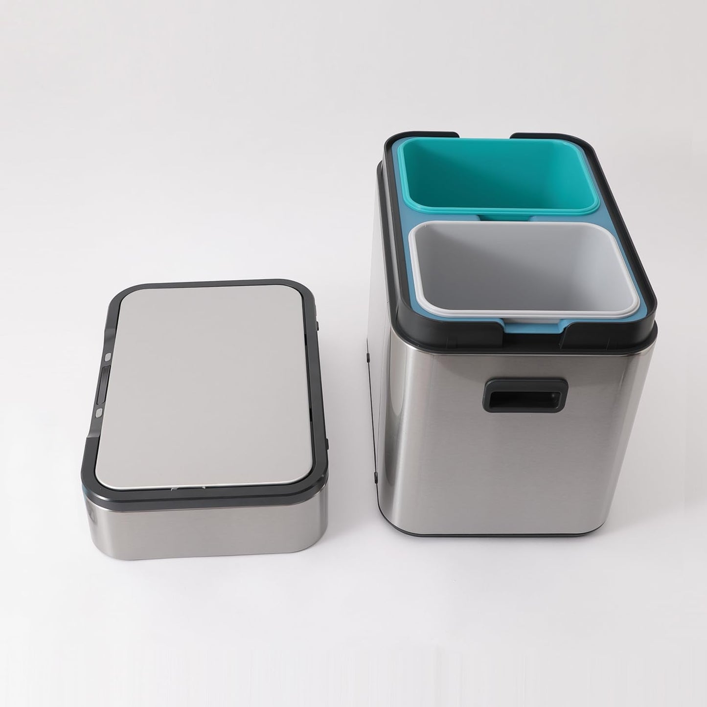 The Better Home FUMATO Touchless Smart Dustbin, Stainless Steel, Dual Compartment 9L9L, Motion Sensor for Kitchen, Bathroom, Bedroom, Office.