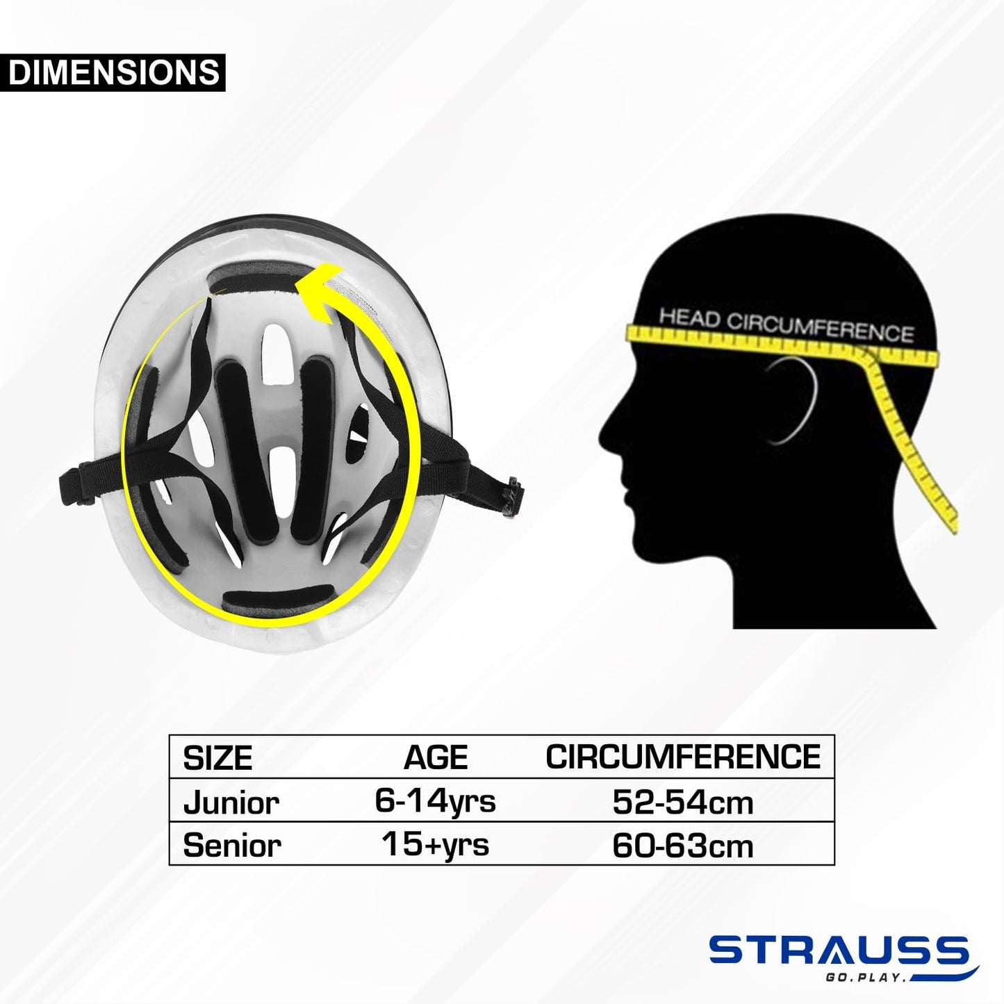 Strauss ELITE Cycling Helmet, Lightweight, Superior Ventilation, Premium EPS Foam, Ideal for Adults & Kids, Black/Red