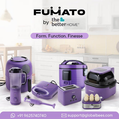 The Better Home Fumato Wedding Gift Rice Cooker & Egg Maker Combo, 1-year Warranty, Purple Haze.