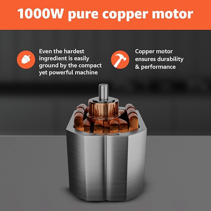 SHARP Mixer Grinder 1000W Powerful Copper Motor I 3 speed  Pulse I 3-Jar I Auto cut-off I Leakproof and Airtight Lid