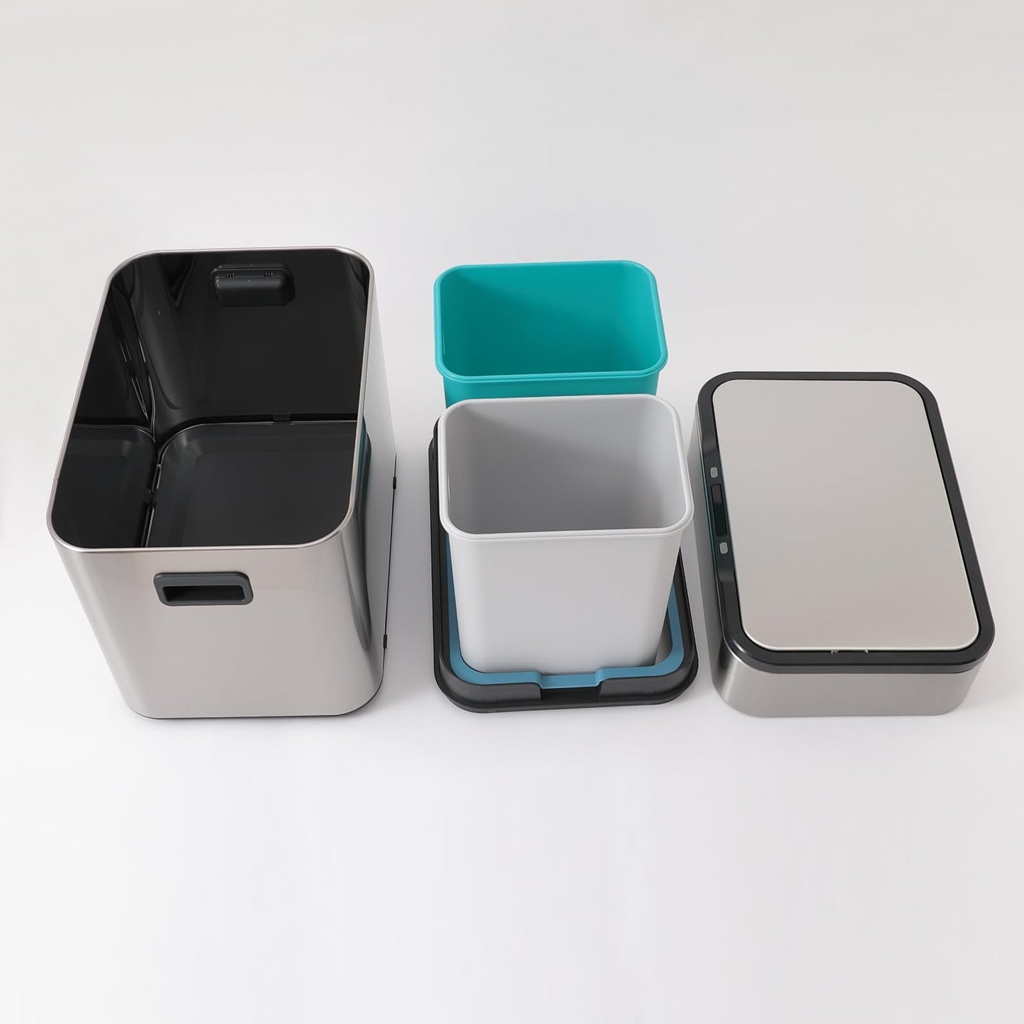 The Better Home FUMATO Touchless Smart Dustbin, Stainless Steel, Dual Compartment 9L9L, Motion Sensor for Kitchen, Bathroom, Bedroom, Office.