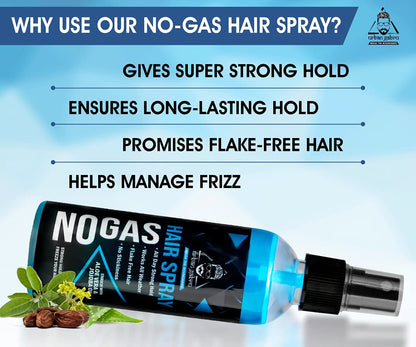 UrbanGabru Unlimited Hold No Gas Hair Spray 100 ml  Hair Styling  Hair Setting Spray  Paraben  Sulphate Free