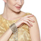 Yellow Chimes Bracelet for Women Gold Plated Studded Crystal Ethnic Adjustable Dangling Bracelet for Women  Girls