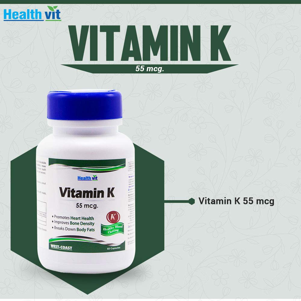 HealthVit Vitamin K 55 mcg  60 Capsules